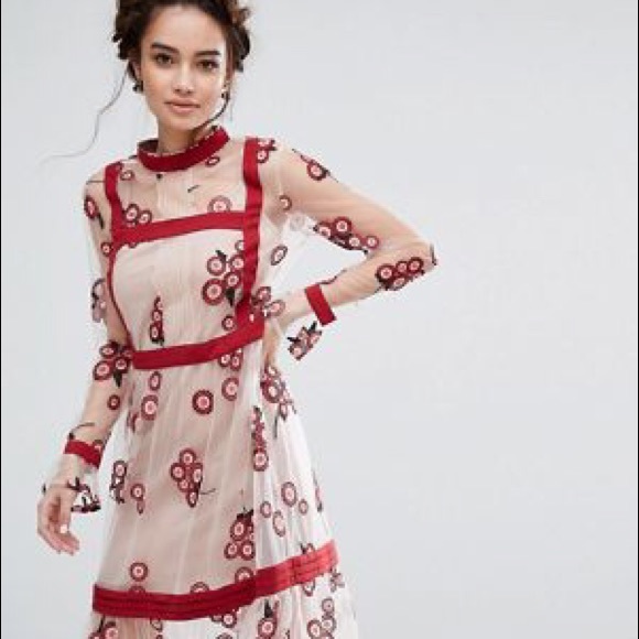 COPY - Endless Rose Embroidered dress large - Picture 6 of 8